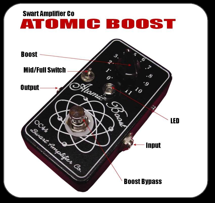 Swart Atomic Boost - Dallas Rangemaster Improved! - Return to Swart Atomic Boost pedal