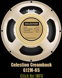 Click for full info and shot of the excellent Celestion G12M x 2 in Super 30 Cab